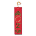 2"x8" 2nd Place Stock Event Ribbons (Baseball) Carded